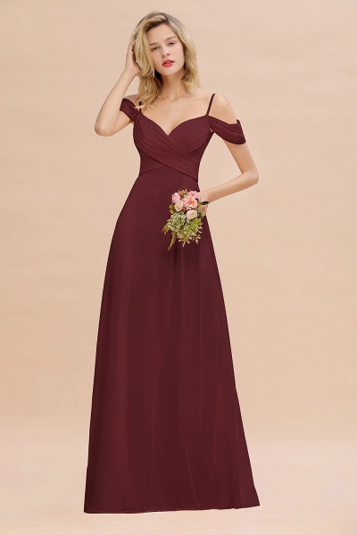 BM0786 Spaghetti Straps Sweetheart Ruffles Bridesmaid Dress_10