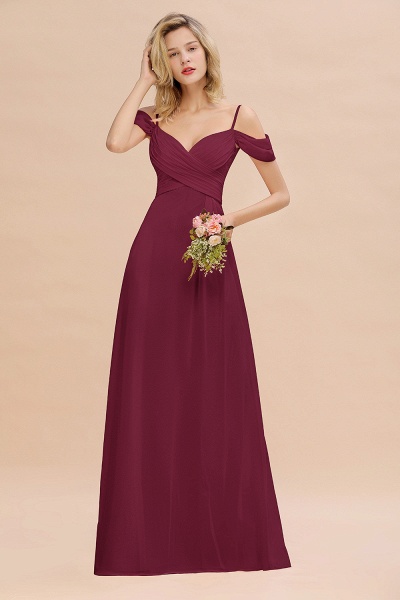 BM0786 Spaghetti Straps Sweetheart Ruffles Bridesmaid Dress_44