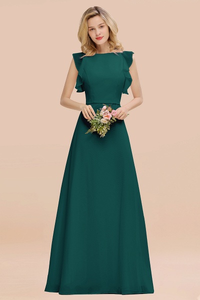 BM0783 Elegant Simple Jewel Sleeveless A-line Bridesmaid Dress_33