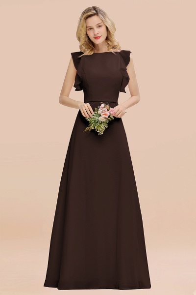 BM0783 Elegant Simple Jewel Sleeveless A-line Bridesmaid Dress_11