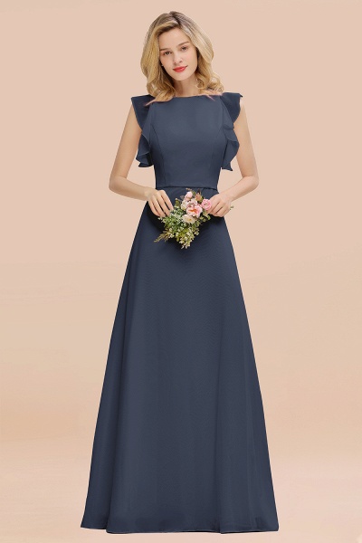 BM0783 Elegant Simple Jewel Sleeveless A-line Bridesmaid Dress_39
