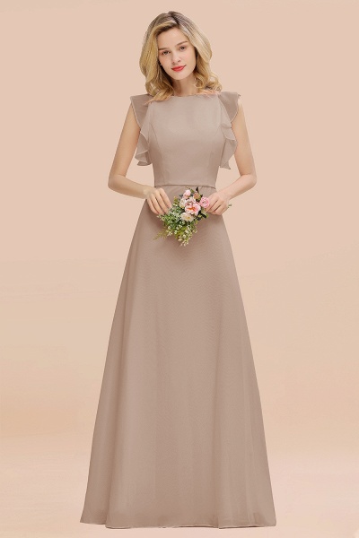 BM0783 Elegant Simple Jewel Sleeveless A-line Bridesmaid Dress_16