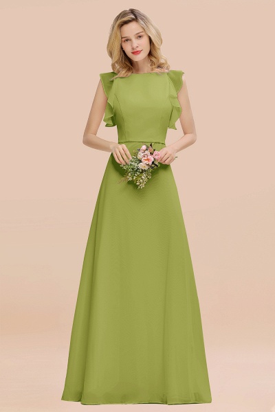 BM0783 Elegant Simple Jewel Sleeveless A-line Bridesmaid Dress_34