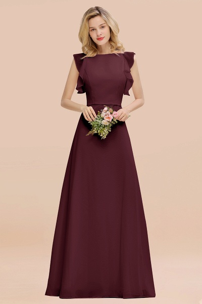 BM0783 Elegant Simple Jewel Sleeveless A-line Bridesmaid Dress_47