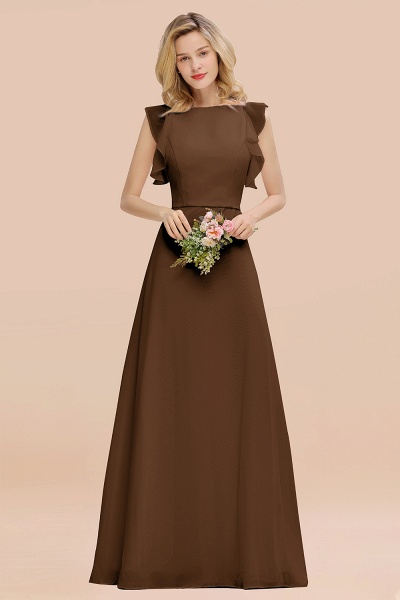 BM0783 Elegant Simple Jewel Sleeveless A-line Bridesmaid Dress_12