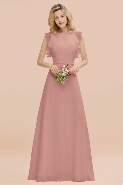 BM0783 Elegant Simple Jewel Sleeveless A-line Bridesmaid Dress_50