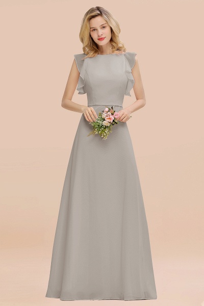 BM0783 Elegant Simple Jewel Sleeveless A-line Bridesmaid Dress_30