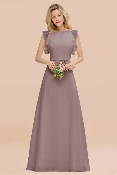 BM0783 Elegant Simple Jewel Sleeveless A-line Bridesmaid Dress_37