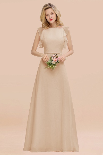 BM0783 Elegant Simple Jewel Sleeveless A-line Bridesmaid Dress_14