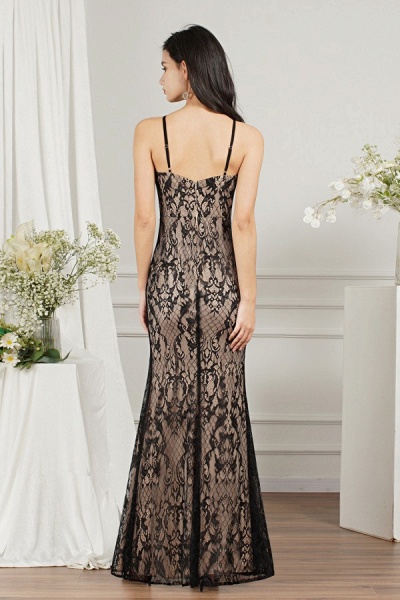 Gorgeous Long Mermaid Halter Lace Formal Dress with Slit_2