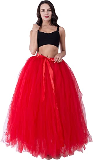 Rainbow ballet skirt Ankle Length tulle skirt girl colorful Halloween clothing ballet Dress_3