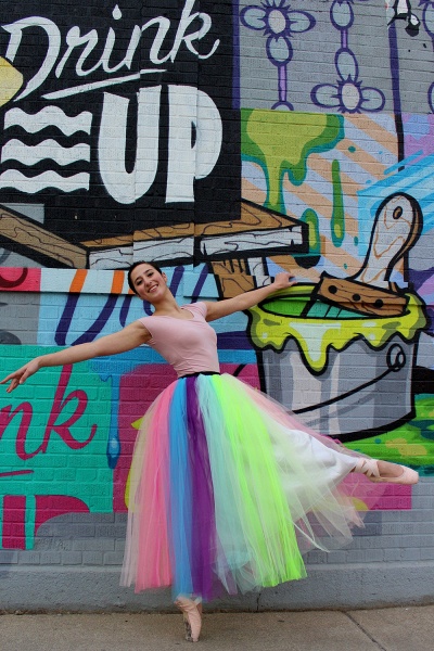 Rainbow ballet skirt Ankle Length tulle skirt girl colorful Halloween clothing ballet Dress_13