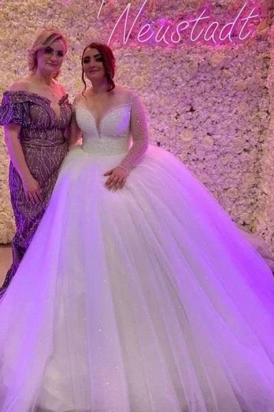 Designer Brautkleider Prinzessin | Hochzeitskleider mit Ärmel_1