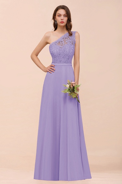 Classy One Shoulder Appliques Lace Floor-length A-Line Chiffon Bridesmaid Dress_21