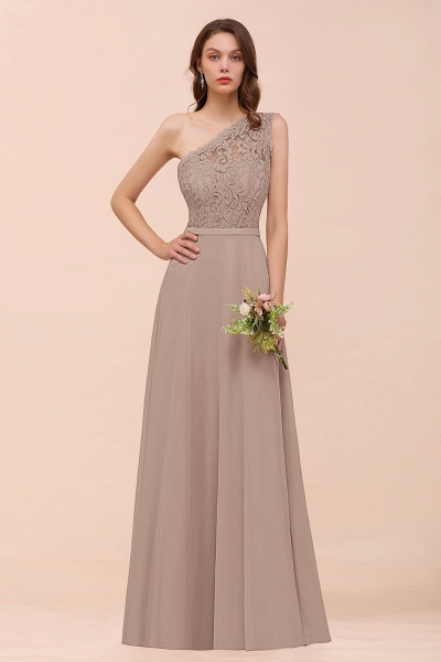 Classy One Shoulder Appliques Lace Floor-length A-Line Chiffon Bridesmaid Dress_16