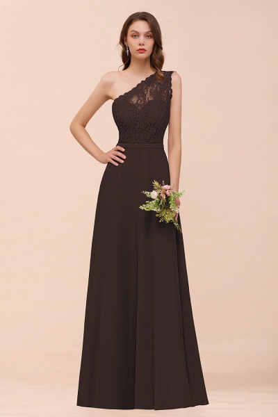 Classy One Shoulder Appliques Lace Floor-length A-Line Chiffon Bridesmaid Dress_11