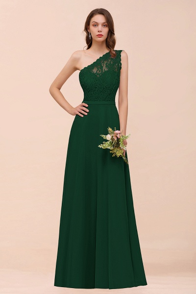 Classy One Shoulder Appliques Lace Floor-length A-Line Chiffon Bridesmaid Dress_31