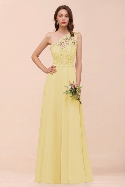 Classy One Shoulder Appliques Lace Floor-length A-Line Chiffon Bridesmaid Dress_18