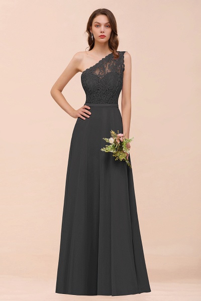 Classy One Shoulder Appliques Lace Floor-length A-Line Chiffon Bridesmaid Dress_46