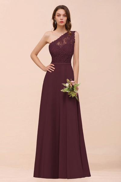 Classy One Shoulder Appliques Lace Floor-length A-Line Chiffon Bridesmaid Dress_47