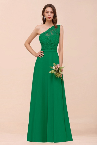 Classy One Shoulder Appliques Lace Floor-length A-Line Chiffon Bridesmaid Dress_49