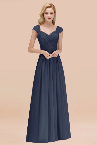 A-Line Chiffon Straps Sweetheart Sleeveless Floor-Length Bridesmaid Dress with Ruffles_39